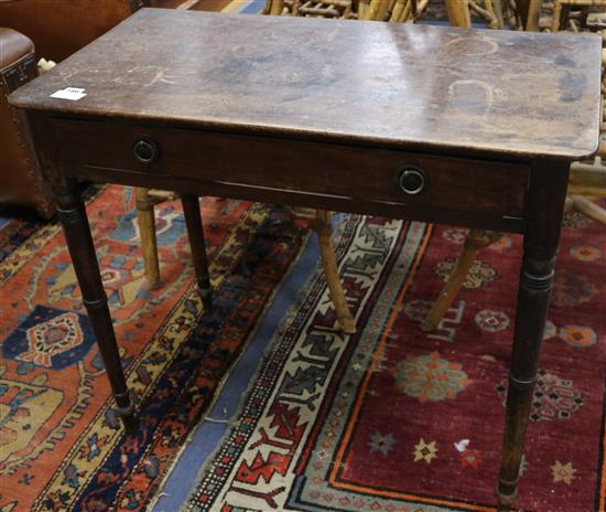 A Regency mahogany side table 84cm